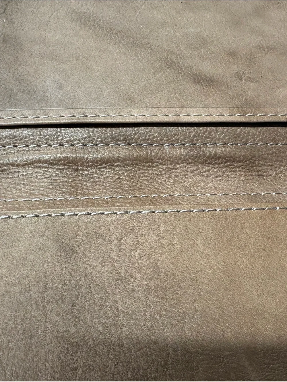 New Handmade Brown Leather Checkbook Wallet